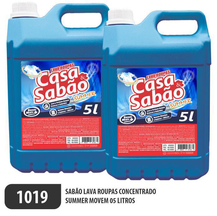 1019-PP-Q2 - Sabão Lava Roupas Casa e Sabão 05 Litros