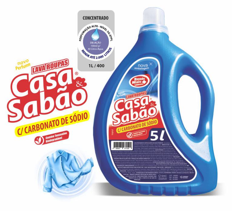 1034 - Sabão Lava Roupas Casa e Sabão com Carbonato de Sódio 05 Litros - JPG