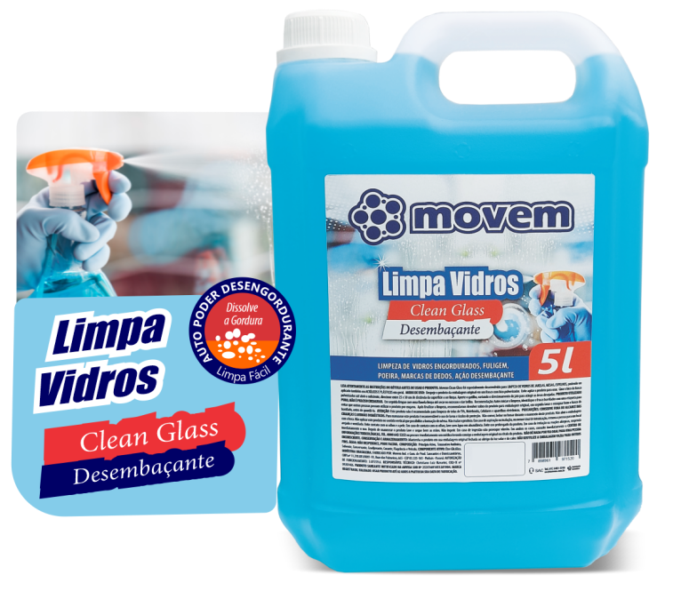 1083 - Limpa Vidros Clean Glass Movem 05 Litros - PNG