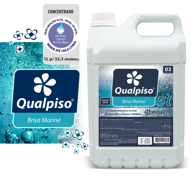 1302 - Limpador Perfumado Qualpiso Movem Lavanda Francesa 05 Litros - PNG