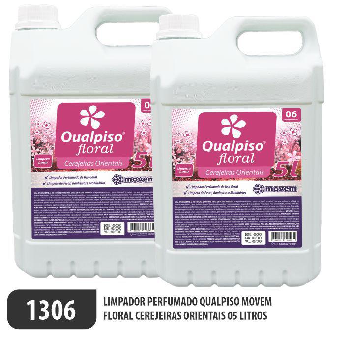 Limpador Perfumado Qualpiso Movem - Floral Cerejeiras Orientais - Ref. 1306