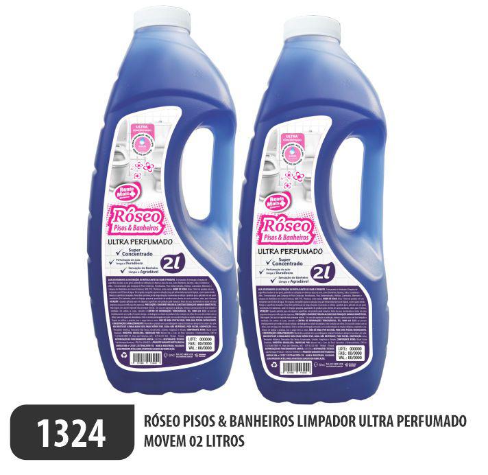 Róseo Limpador Ultra Perfumado Pisos & Banheiros - Ref. 1324