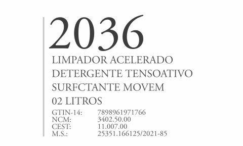 2036 - Limpador Acelerado Detergente Clorado - Q3 - P1 - Movem